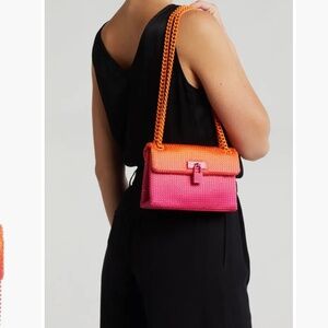 New🧡🩷 Kurt Geiger London Mini Brixton Shoulder Bag pink/orange